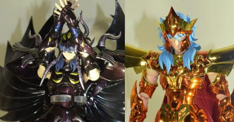 Cloth Myth EX: imagens do boneco do Aiacos de Garuda + boneco do deus Poseidon anunciado em duas verses!