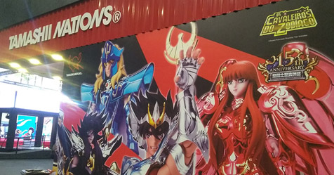 CCXP: exposio e venda de bonecos dos Cavaleiros do Zodaco na Tamashii Nations da Bandai!