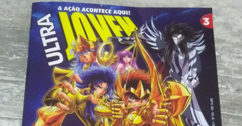 NOVA Ultra Jovem: volume 3 da revista com matria sobre Os Cavaleiros do Zodaco!