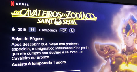 Netflix: novo Cavaleiros do Zodaco tambm pode ser assistido em 4K, com HDR e com udio 5.1!