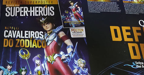 Netflix: fotos da revista Superpster dedicada ao novo anime dos Cavaleiros do Zodaco!