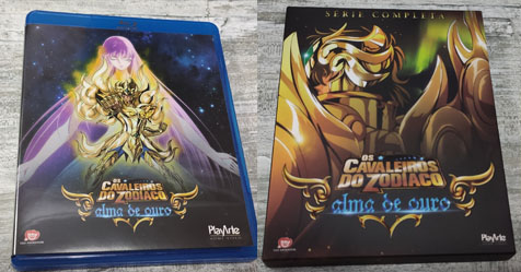 Alma de Ouro: veja fotos da box brasileira em Blu-ray com todos os episdios do anime!