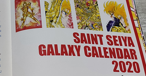 Calendrio 2020: fotos de todas as pginas do Saint Seiya Galaxy Calendar 2020!