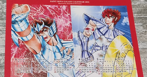 Saint Seiya Galaxy Calendar: fotos do calendrio 2021 que veio como brinde da Champion Red de dezembro!